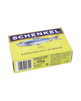 Schenkel MSC Sardinen mit Zitrone, 88 Gramm Abtropfgewicht